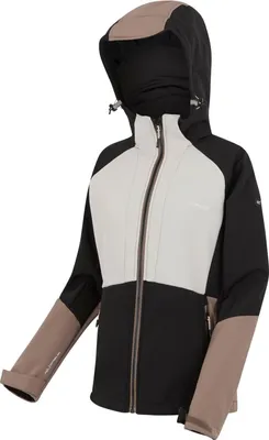 Produktbild von Regatta Softshelljacke Desoto für Damen mit Kapuze, Farbe:Schwarz, Größe:44
