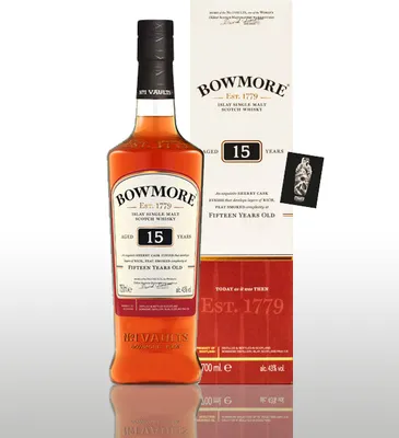 Produktbild von Bowmore 15 Jahre Sherry Cask Finish Single Malt Scotch Whisky 0,7L (43% vol.)- [Enthält Sulfite]