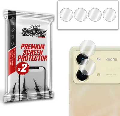 Produktbild von Glas für die Kamera GrizzGlass HybridGlass für Xiaomi Redmi Note 13R Pro