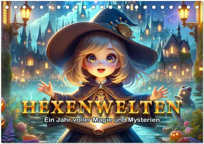 Produktbild von Hexenwelten: Ein Jahr voller Magie und Mysterien (Tischkalender 2025 DIN A5 quer), CALVENDO Monatskalender