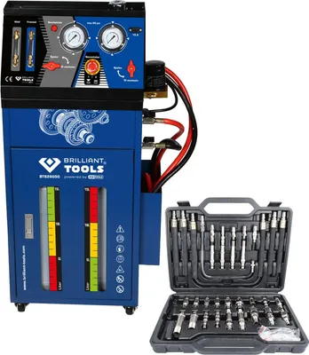 Obrázok produktu pre BRILLIANT TOOLS Zariadenie na preplachovanie prevodoviek pre automatické prevodovky vrátane 35-dielnej sady adaptérov - BT626050