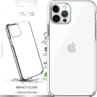 Produktbild von PURO IPC1267IMPCLTR, Cover, Apple, IPhone 12 Pro Max, 17 cm (6.7"), Transparent