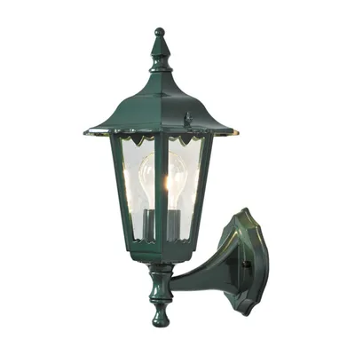 Immagine prodotto di Applique Konstsmide Firenze in alluminio laccato verde con vetro trasparente