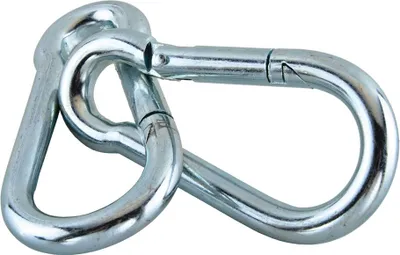 Produktbild von 2x Karabinerhaken 140x12 mm Stahl verzinkt DIN5299 Haken Karabiner Neu