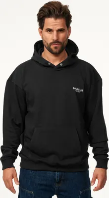 Produktbild von SOULSTAR Herren Kapuzenpullover S2ANSAN Herren Oversize Kapuzenpullover mit Button Pullover Sweater