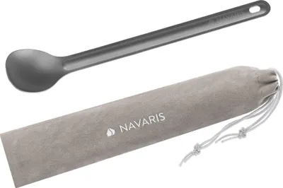 Navaris Titan Camping Besteck 3-teilig - Ultraleichtes Outdoor Essbesteck