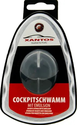 Produktbild von XANTOS Cockpitschwamm in der Box mit Spender
