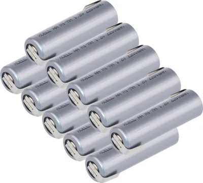 Produktbild von 10x XCell Akku Mignon AA 2200 mAh 1,2V NiMh mit Z Lötfahne Flattop Hochstrom