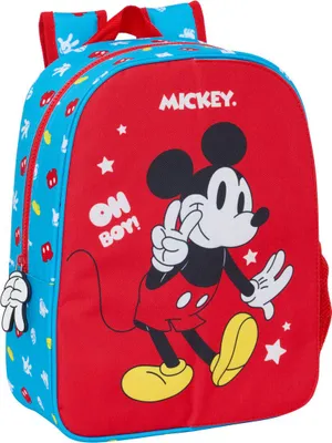 Produktbild von Mochila Escolar Mickey Mouse Clubhouse Fantastic Azul Rojo 26 x 34 x 11 cm