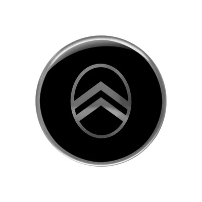 Image de Autocollant Citroen 3D New Logo, noir, 52 mm