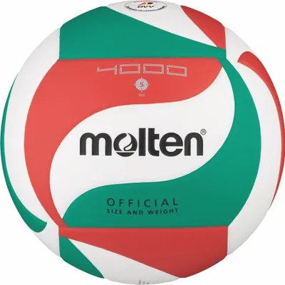 Image de Molten V5M4000-DE Ballon de volley-ball blanc vert rouge taille 5