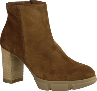 Produktbild von Paul Green 8005-014 Stiefelette, Damenschuhe, Braun, Blockabsatz - Damenschuhe Modische Stiefelette / Boots, Braun, leder (soft suede), absatzh&oumlhe: 80 mm