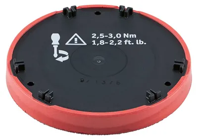 Imagen del producto de FLEX, plato de fricción especial con sistema de fijación por velcro, amortiguado, modelo BP-M/R, diámetro D125, para uso en condiciones XCE/XFE - 487953