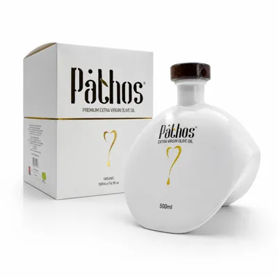 Produktbild von Pathos Ultra Premium Ökologisches Natives Olivenöl Extra 500ml Aus Griechenland Frühe Ernte Koroneiki Kreta