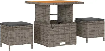 Immagine prodotto di Set da Pranzo per Giardino Grigio polyrattan