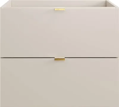 Produktbild von Waschbeckenunterschrank 60 cm, Kaschmir matt, 2 Schubladen, leise Schließung