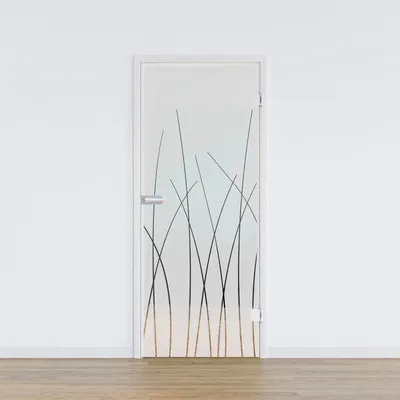 Produktbild von Pertura Glastür Glera Reeds 02 584 x 2097 x 8 mm Rechts für Beschlag Studio Office
