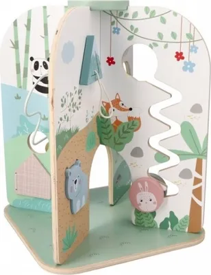 Obrázok produktu pre Drevené lesné centrum aktivít - mentolové, Adam Toys