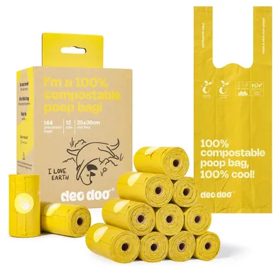 Produktbild von 144 Kompostierbare Hundekotbeutel mit Griffen