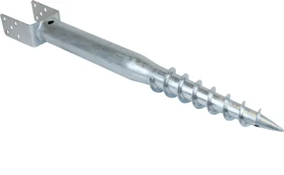Produktbild von U-Pfostenhalter mit Spiralstift für 10x10 Pfosten - pro Stück
