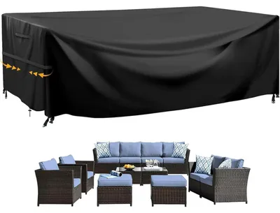 Produktbild von Gartenmöbel Abdeckung Wasserdicht 242x182x100cm Oxford Gewebe Schutzhülle
