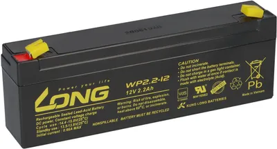 Produktbild von Bleiakku 12V 2,2Ah SAK2 GHV9240001V0010 KNX AGM VdS