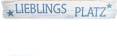 Produktbild von Wegweißer Holzschild "Lieblingsplatz"