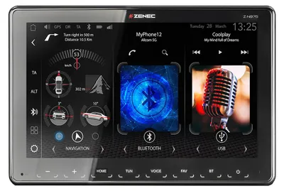 Obrázok produktu pre ZENEC Z-N975 1-DIN moniceiver Android Auto Apple CarPlay Bluetooth digitálne rádio