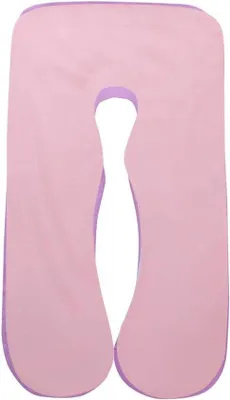 Produktbild von Famanu Schwangerschaftskissenbezug U-Form 80 x 155 cm - Lila Rosa