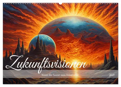 Produktbild von Zukunftsvisionen Wenn die Sonne zum Feind wird (Wandkalender 2027 DIN A2 quer), CALVENDO Monatskalender