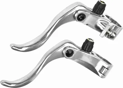 Produktbild von Fahrradbremshebel - 24mm ，Aluminiumlegierung, 1 Paar in Silber, für Mountainbike Scheibenbremsen - Ideales Zubehör für sicheres Fahren
