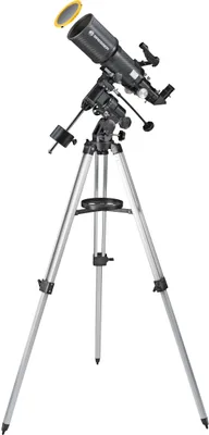 Produktbild von Bresser - 13930 - Polaris-I 102/460 Teleskop mit Linsen, Montierung EQ3, Smartphone-Adapter und Sonnenfilter