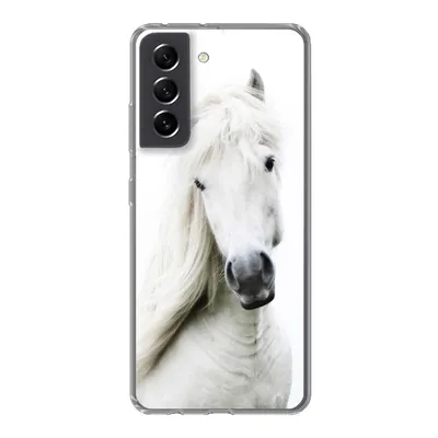 Produktbild von MuchoWow® Handyhülle Schutzhülle Hülle für Samsung Galaxy S21 FE Pferde - Nutztiere - Mähnen Silikon Softcase Handy Hülle - Mobiltelefonhülle