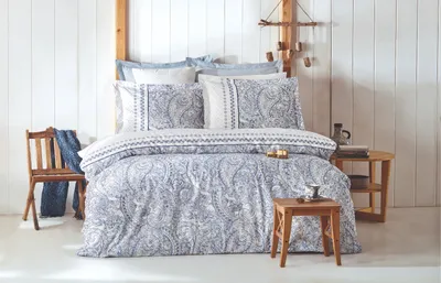 Produktbild von L'Essentiel Linge de Maison, Adal- PRL6241, Blau,Weiß, Bettdecken, 100% Baumwolle ranforce