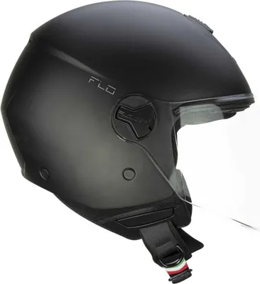 Zdjęcie produktu dla Kask Jet CGM 167A FLO MONO matowo-czarny z długim daszkiem, rozmiar S