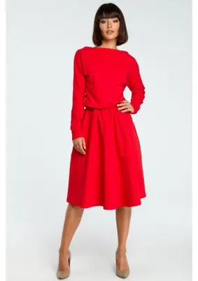 Immagine prodotto di BeWear Abito midi da donna Youdon B087 rosso L