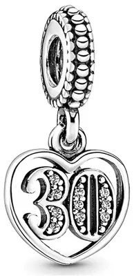 Produktbild von Charm Anhänger in Herzform aus 925 Silber