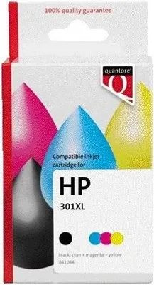 Produktbild von Quantore - Tintenpatronen-Alternative für CH563EE CH564EE 301XL Schwarz + Farbe