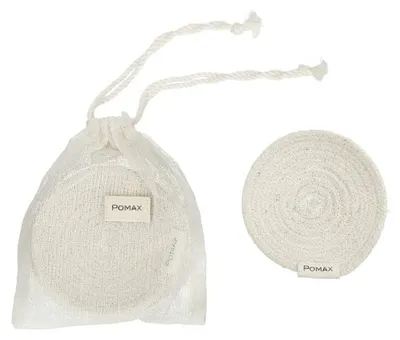 Produktbild von Pomax Eckoo 4er-Set onderleggers aus Baumwolle, Weiß, Ø 10 cm