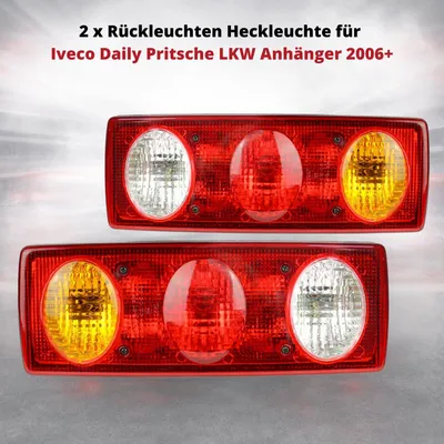 Produktbild von 2 x Rückleuchten Heckleuchte für Iveco Daily Pritsche LKW Anhänger 2006+