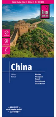 Immagine prodotto di Mappa dettagliata della Cina per viaggiatori (scala 1:4.000.000)