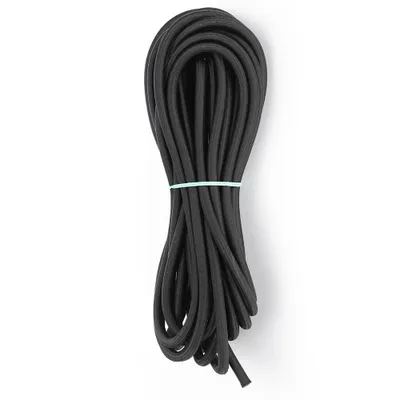 Immagine prodotto di Corda elastica rotonda nera da 7 mm, lunga 10 metri (32,8 piedi), con elevata elasticità, ideale per progetti fai-da-te di abbigliamento