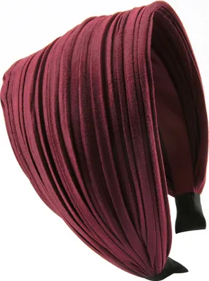 Image de axy Bandeau avec flanelle légère (aspect cuir) Bandeau Large Bandeau Femme Bandeau Accessoires de cheveux HR32
