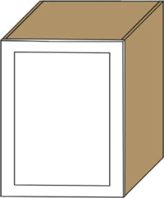 Image de Armoire murale de cuisine à 1 porte, 60 cm, chêne Artisan blanc (Q-W2/60)