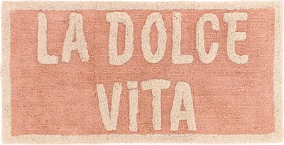 Immagine prodotto di TENDANCE | Tappeto in cotone - 45 x 90 cm - rosa - Tappeto da bagno - Morbido - Assorbente