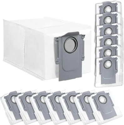 Produktbild von 14 Stück Staubbeutel für Roborock Saros 10R / Q Revo/Qrevo Pro/Qrevo MaxV/Qrevo Curv/Qrevo Master / S8 MaxV Ultra / S8 Max Ultra Saugroboter, 2.7L große Kapazität Staubsaugerbeutel Ersatzteile