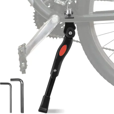 Produktbild von Fahrradständer, Seitenständer, Verstellbar, 24 Zoll / 26 Zoll, Aluminiumlegierung, mit Anti-Rutsch Gummi Basis