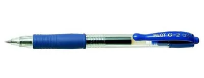 Gélové pero, 0,25 mm, stláčací mechanizmus, PILOT "G-2", modré