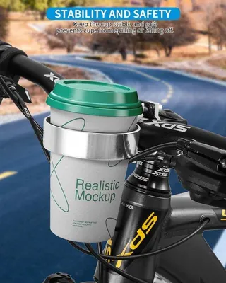 Immagine prodotto di Portabicchieri e portabottiglie per bicicletta, in alluminio, versatile