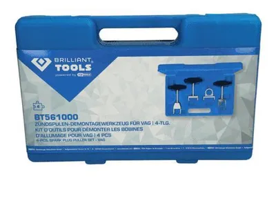 Zdjęcie produktu dla BRILLIANT TOOLS Zestaw narzędzi do demontażu cewki zapłonowej dla VAG, 4 części - BT561000